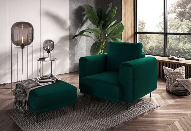 Fauteuil Ergonomique Moderne Vert Armée - Confort Et Style Pour Salon Ou Bureau