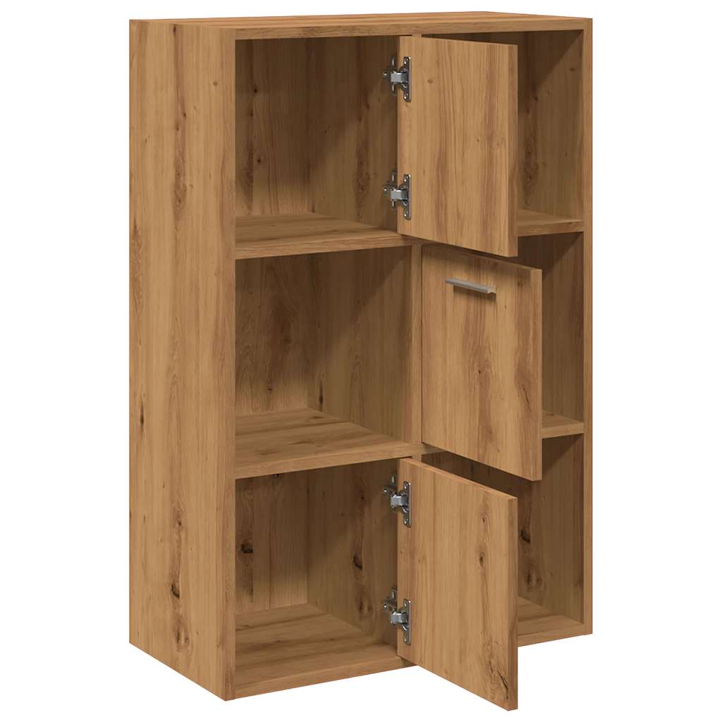 Bibliothèque pour Séjour en Bois Marron H. 30 x l. 60.5 x P. 30 cm - 6