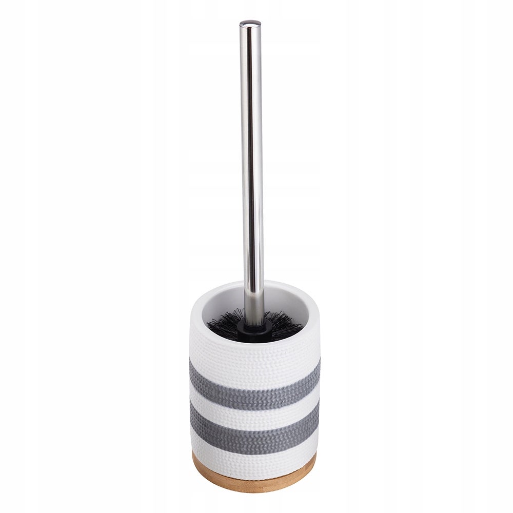 Szczotka do WC Sepio ceramiczna biało szara solidna elegancka - 5