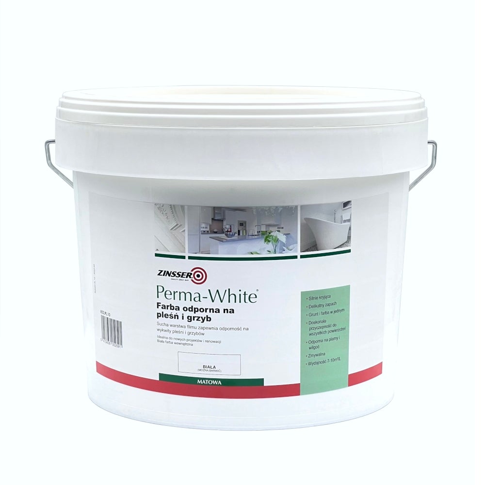 Farba do łazienki i kuchni Zinsser Perma-White - farba na pleśń i grzyb ...