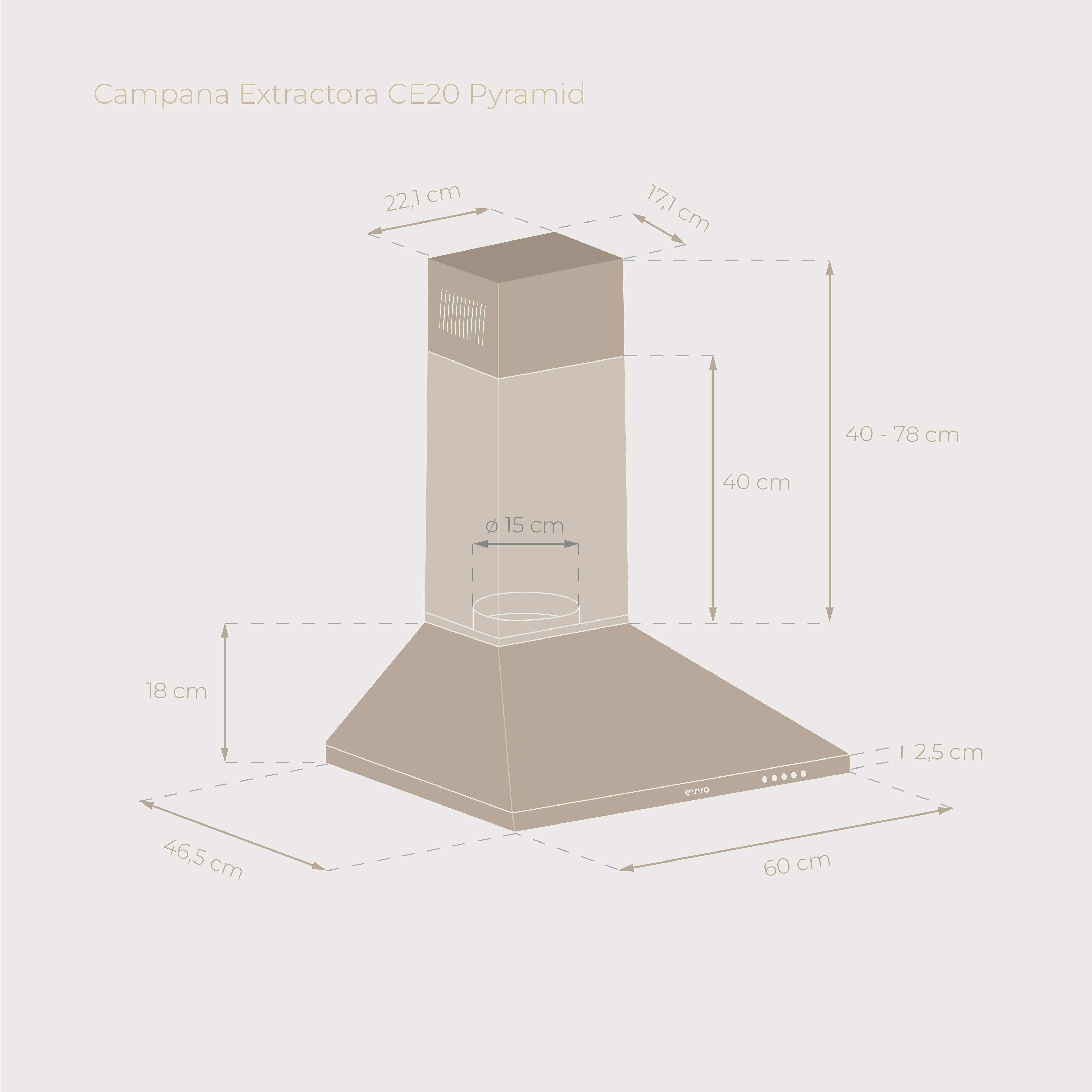 Campana Extractora EVVO CE20 Pyramid - 2