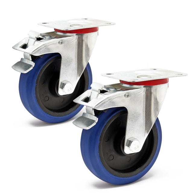 Roue pivotante avec frein HBM Profi mm pièces | HBM Machines Roue pivotante avec frein HBM Profi mm pièces | HBM Machines