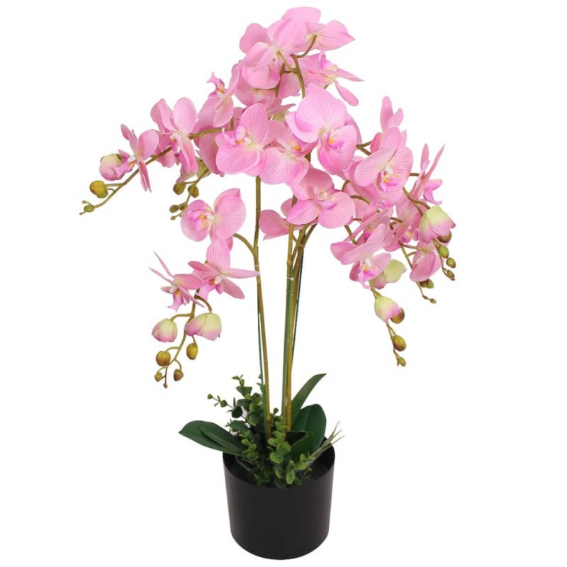 Sztuczny storczyk z doniczką, 75 cm, różowy vidaXL