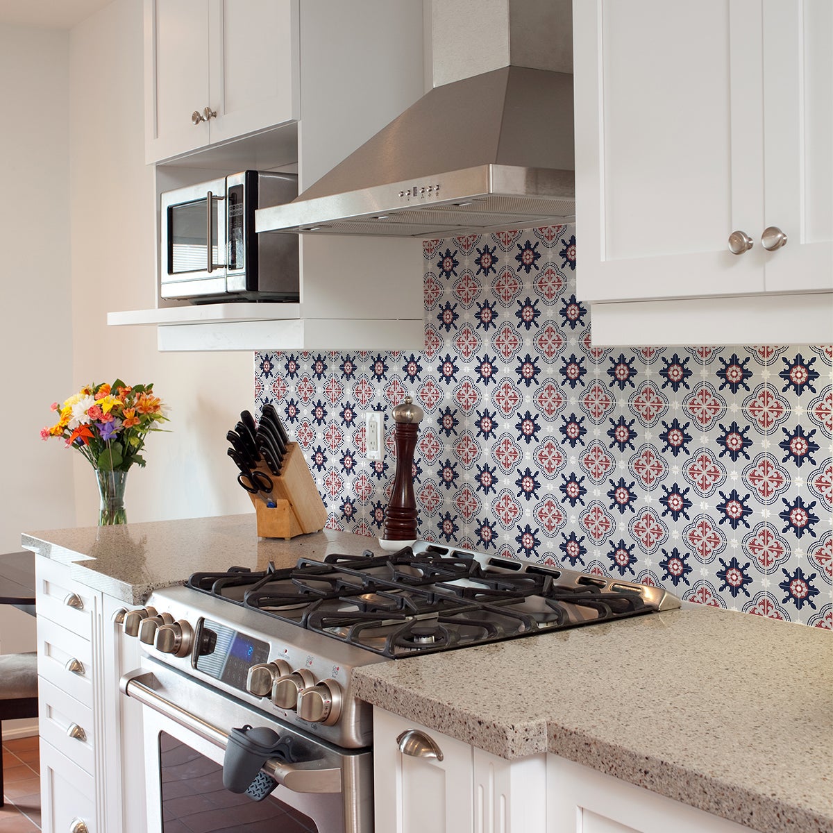 24 adesivi piastrelle di cemento azulejos helena - Sticker adesivo - adesivi murali - 24stickers20x20cm - 3