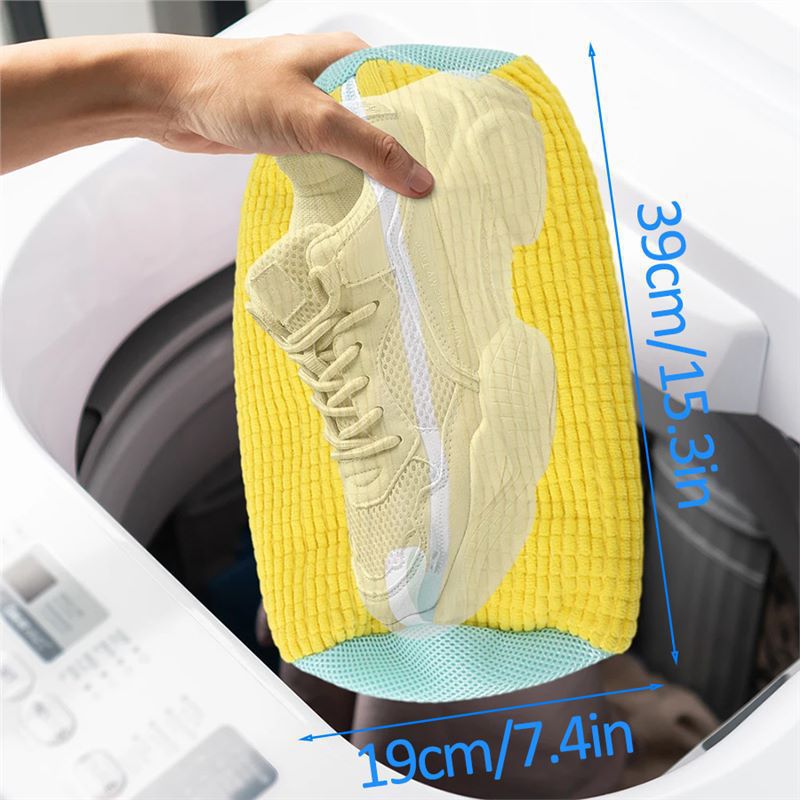 Lot de 2 sacs de lavage pour chaussures, sacs à linge réutilisables, sacs de lavage pour chaussures en machine - 2