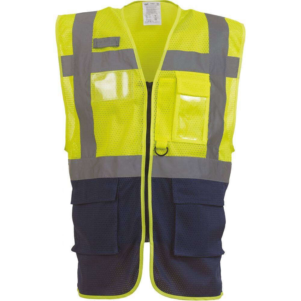 YOKO YK820 - Gilet Haute Visibilité Maille Filet - Jaune