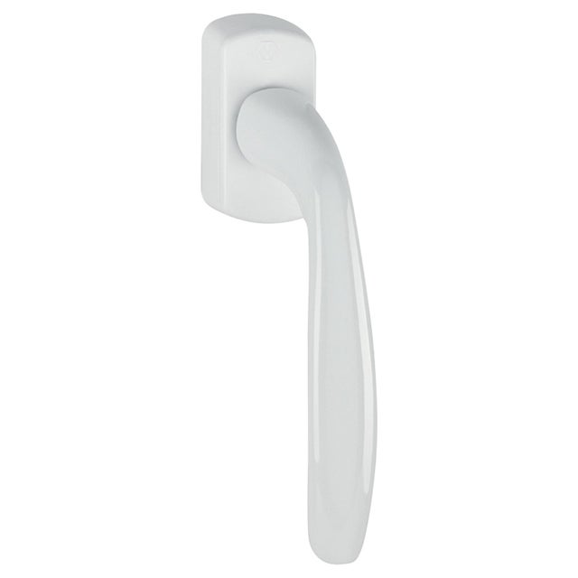 Levier pour OF/OB ligne New York Secustik avec carré de 7 mm à saillie variable de 9 à 19 mm blanc 9016