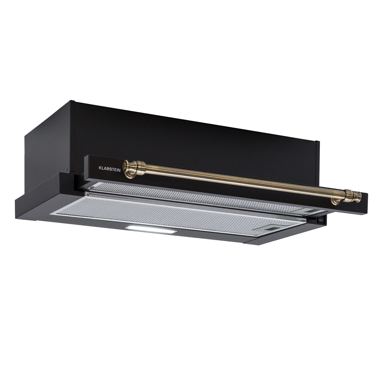 Klarstein Vilhelmine Campana Extractora Plana 60 Retro Eek B, Capacidad De Extracción: 330 M³/H, Extensible Negro , Leroy Merlin