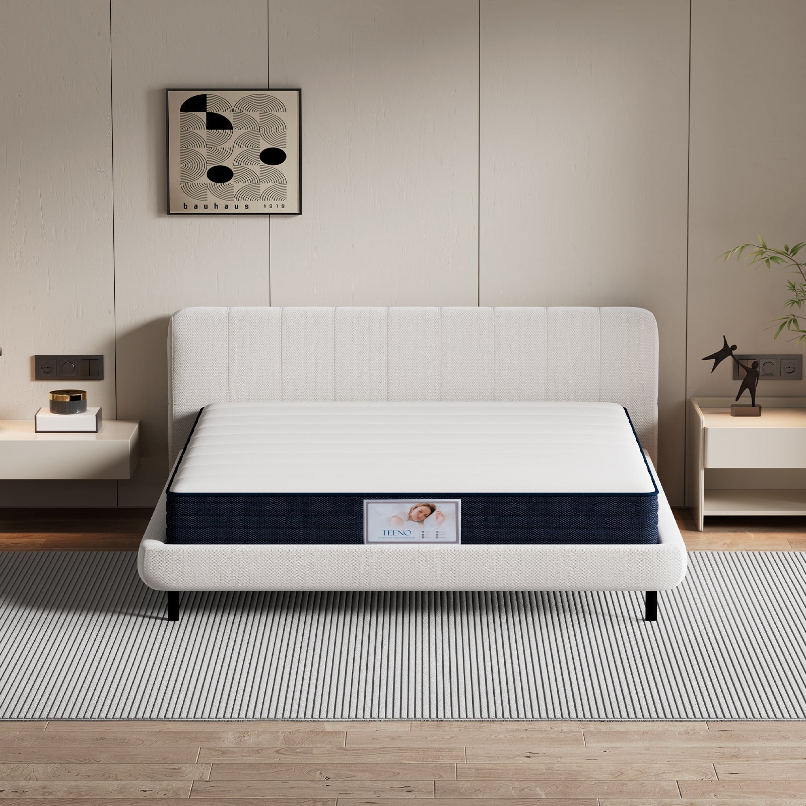 DEWINNER DEWINNER Matelas Ressort 140x190cm - Epaisseur 20 cm - 4