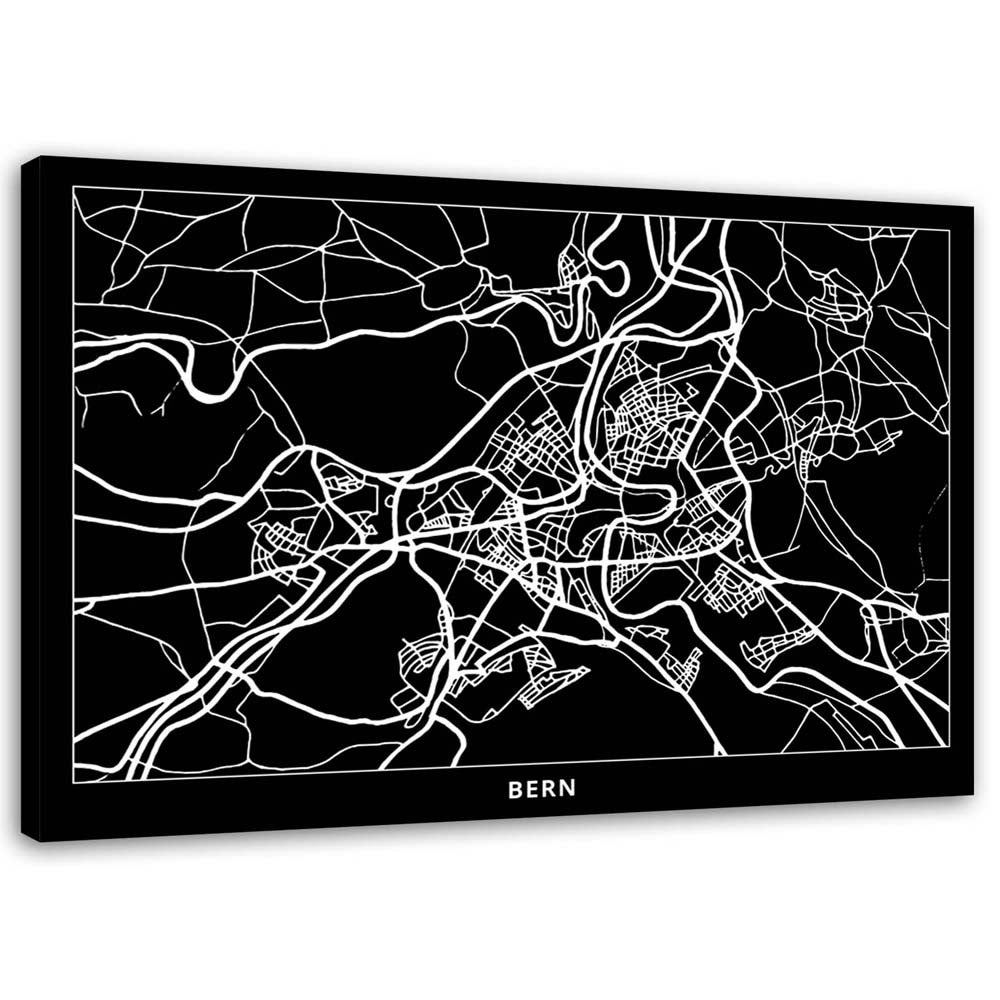 Obraz na płótnie, Brno - plan miasta 100x70