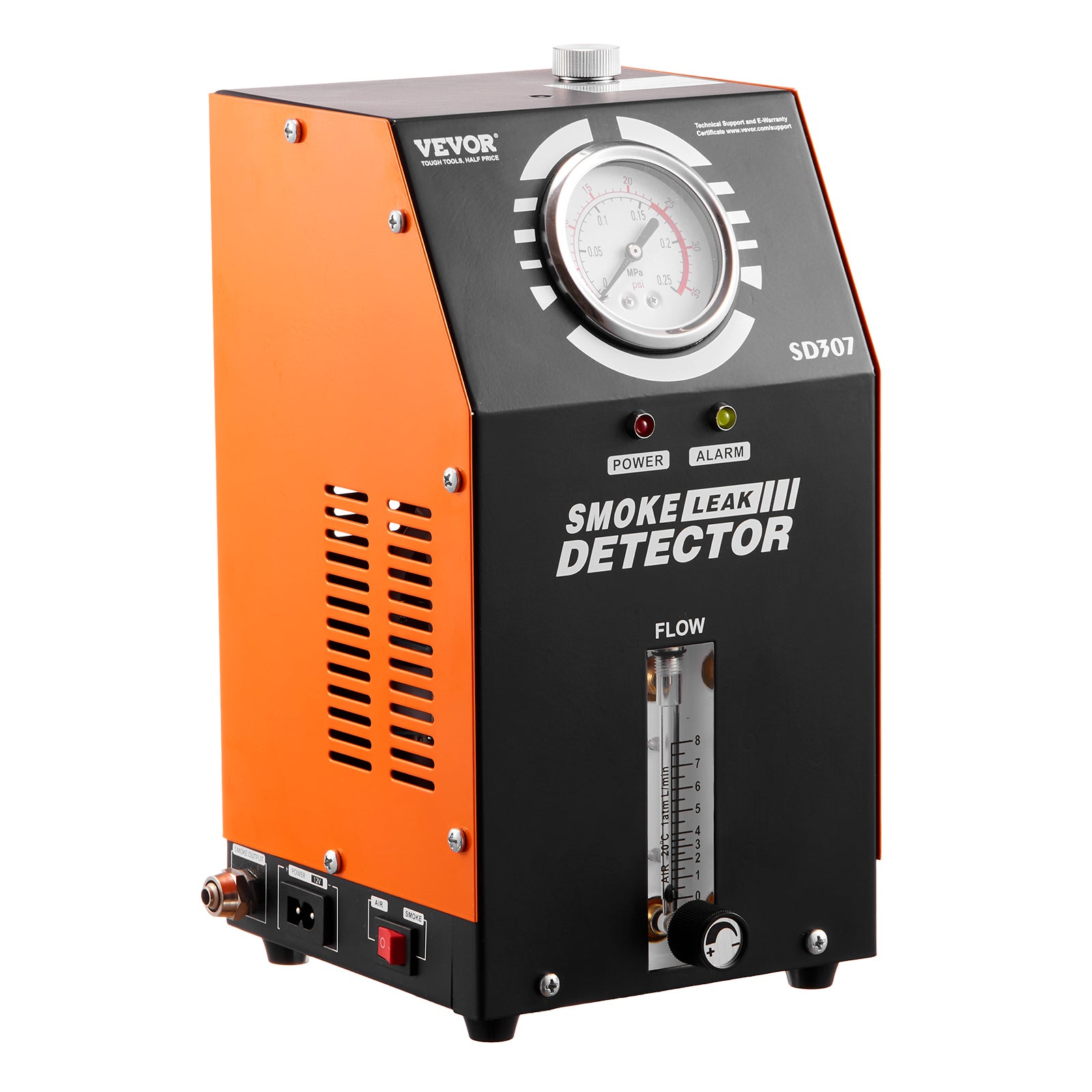 détecteur fuite de carburant,VEVOR 2 Modes,pompe à Air intégrée,manomètre et débitmètre,testeur fuite de tuyaux du système d'échappement voiture - 9