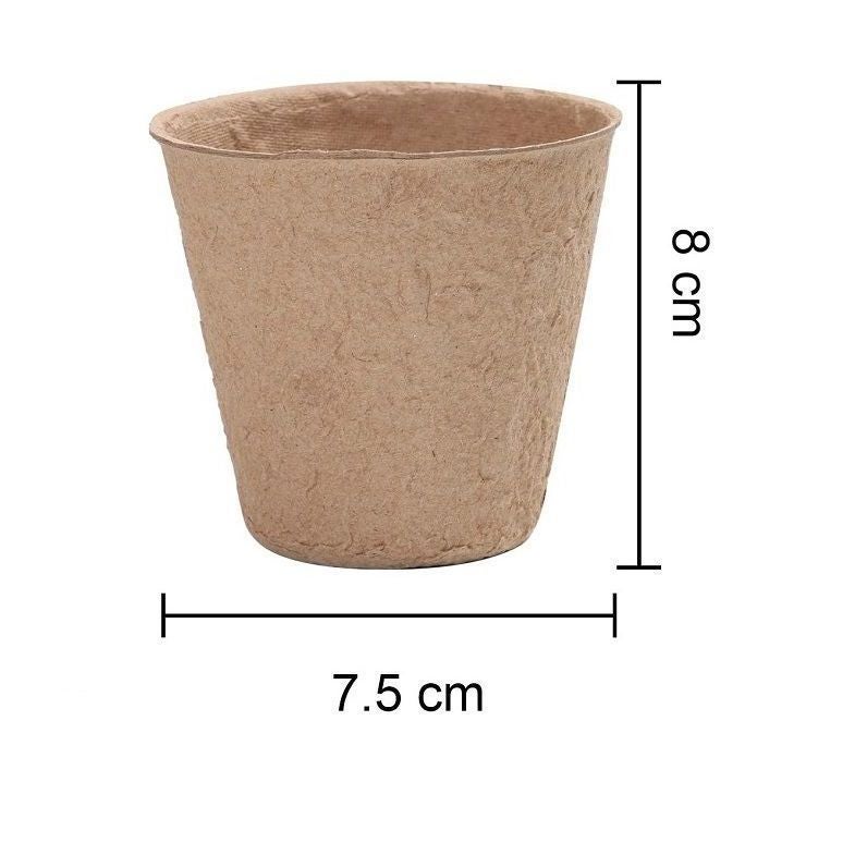 100 Pièces Pots- 8cm Godet Avec 40 étiquettes végétales Culture Semis Rond Pot de Fleur pour Jardins Potagers Serres - 3