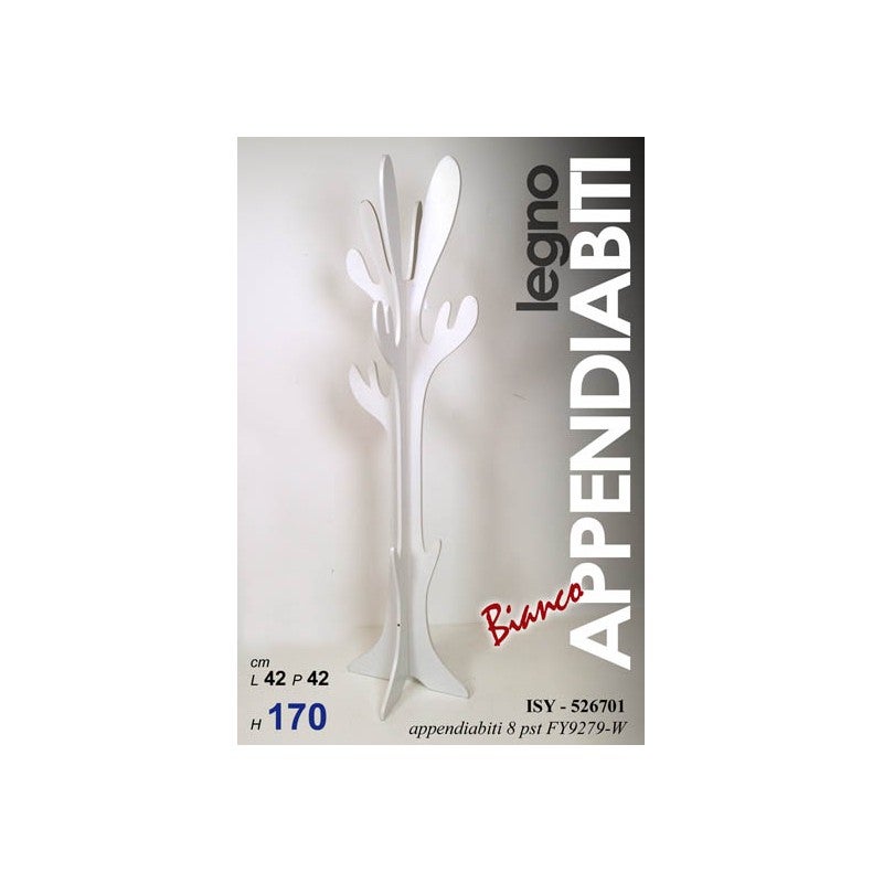 Appendiabiti albero piantana terra albero cm 42 x 170 bianco | Leroy Merlin