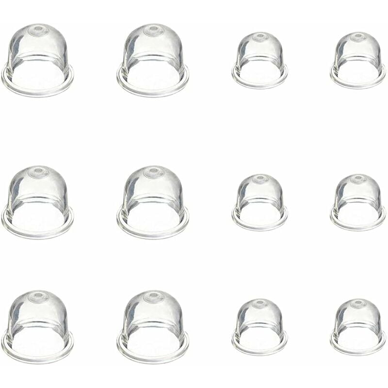 Biała pompka rozruchowa, przezroczysta miseczka olejowa gaźnika 19 mm i 22 mm do kosiarki, nożyc do żywopłotu, piły spalinowej, żarówka