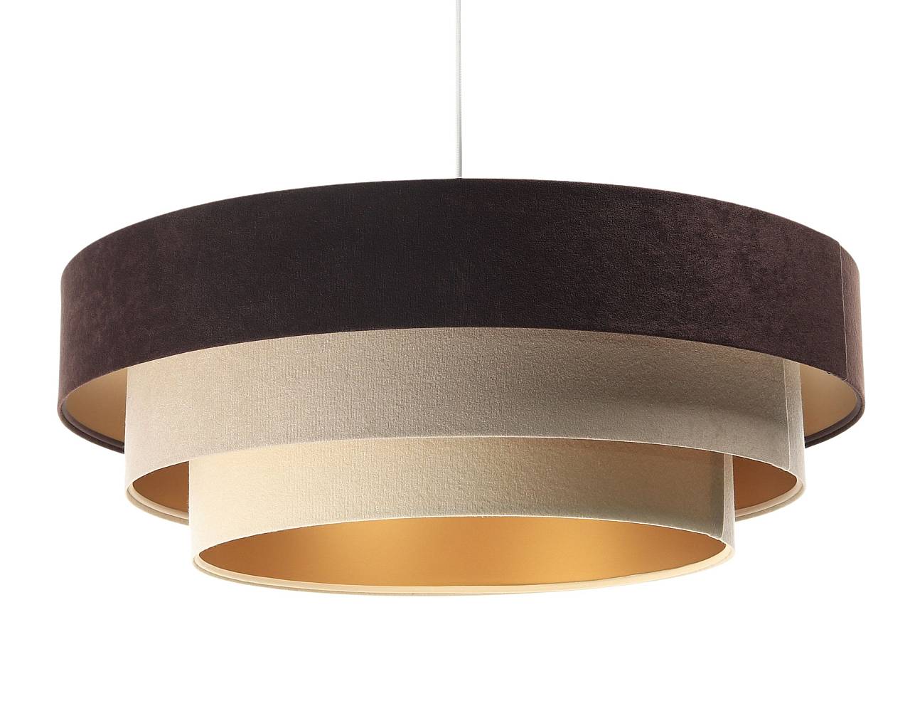 Lampa wisząca TRIO MIX brązowa/beżowa/złota