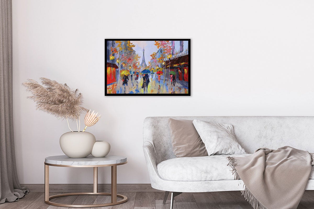 Cartel de apuestas bajo la lluvia, 60x40cm - made in France - 4