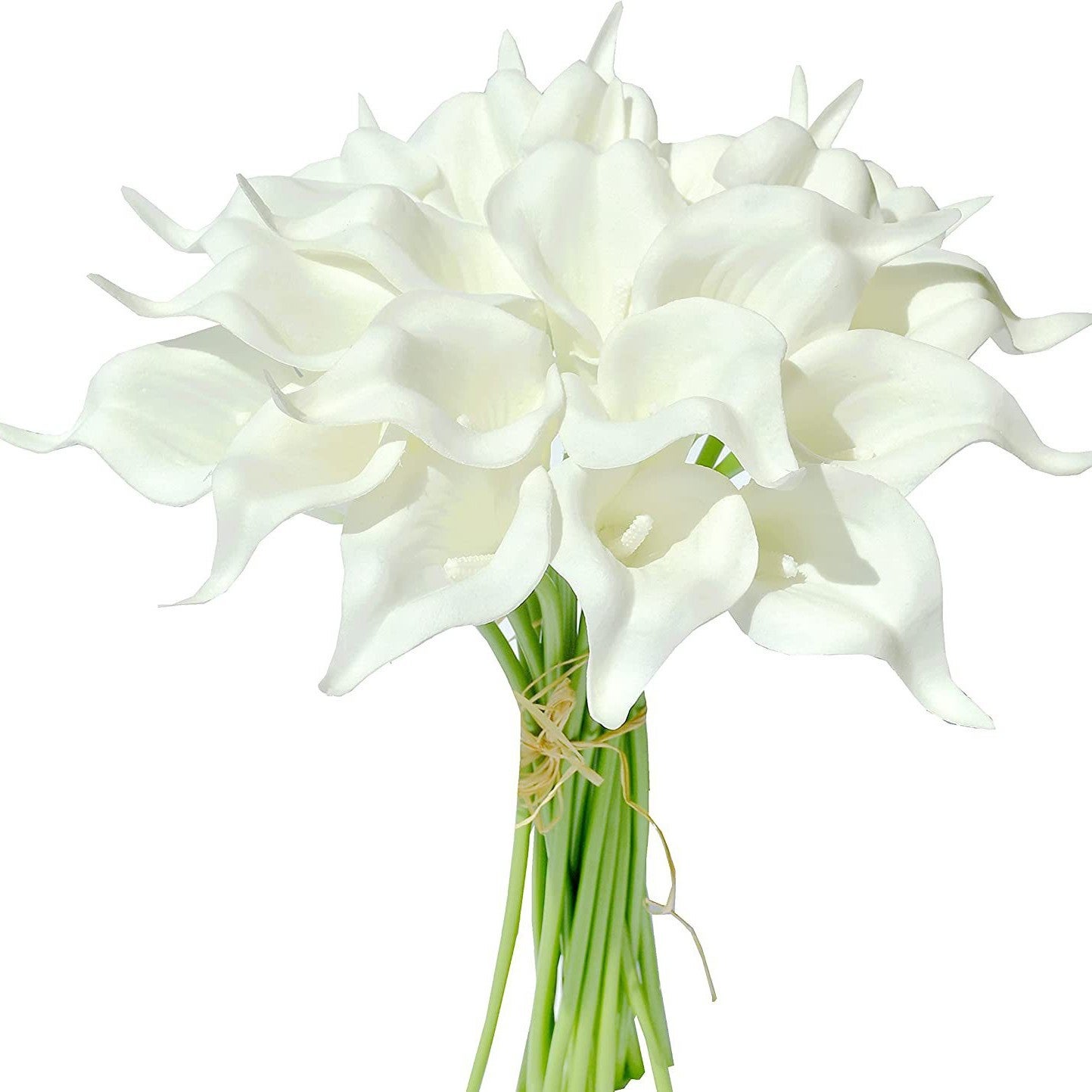 Lot 10 Lys Calla Artificiels En Latex À Toucher Réel