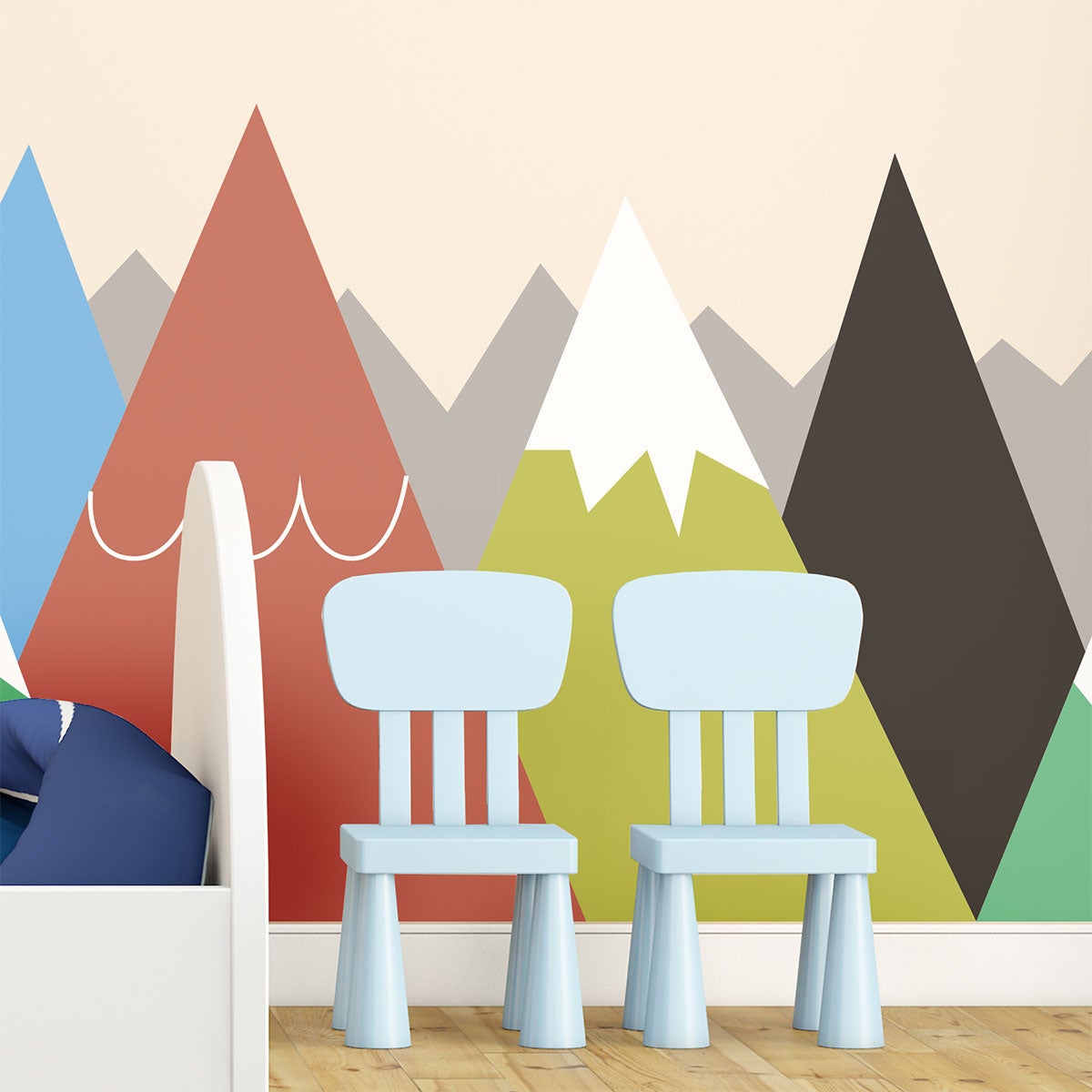 Adesivo bambino di montagna scandinavo danika - Sticker adesivo - adesivi murali - 90x135cm - 5