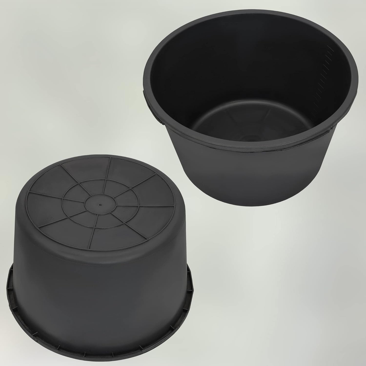 3 Boîtes De Mortier Tuppen 90 Litres Noir - Seau à Ciment Neuf BURI - Lot