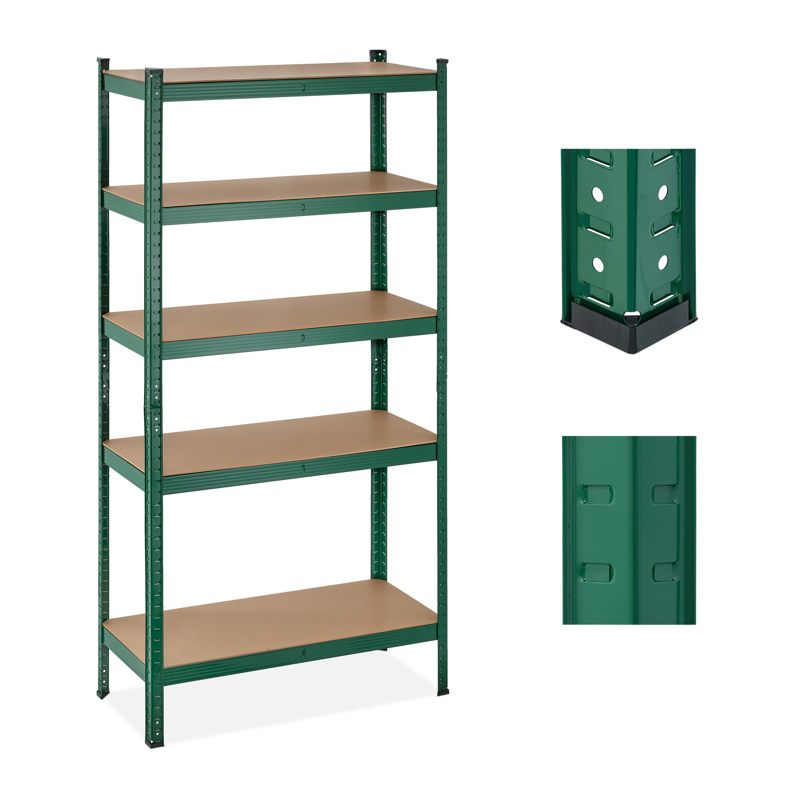 vienberg Serie Fixwood - Scaffalatura a 3 ripiani, 78 x 35 x 29 cm, montaggio senza attrezzi