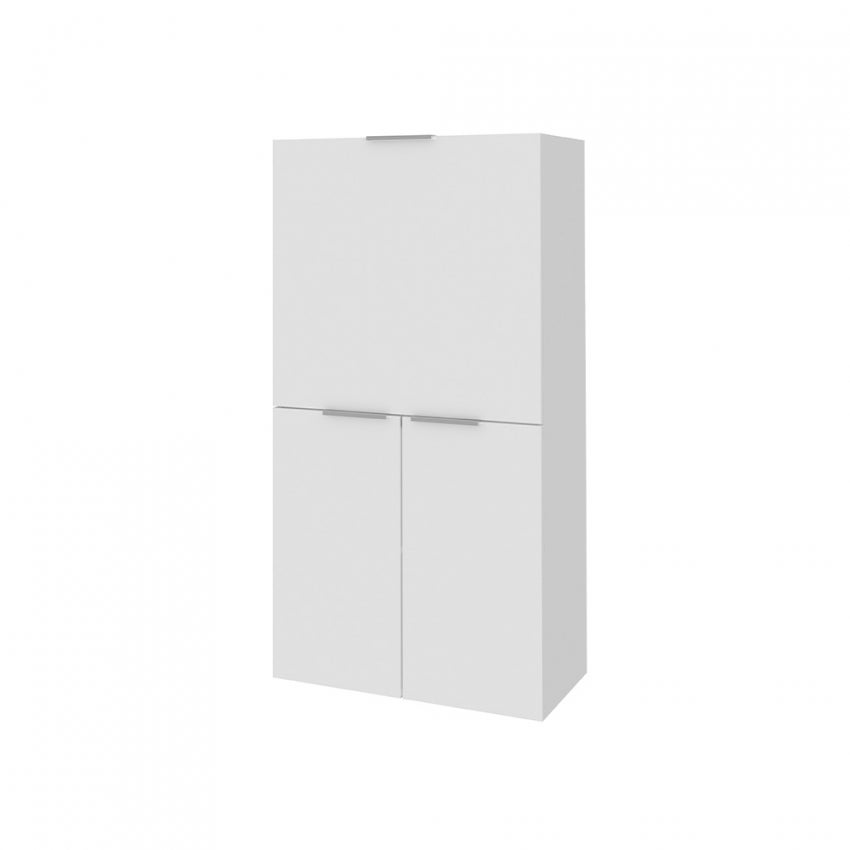 Bureau 70x70 pliable avec étagère rétractable armoire Dalia - 3