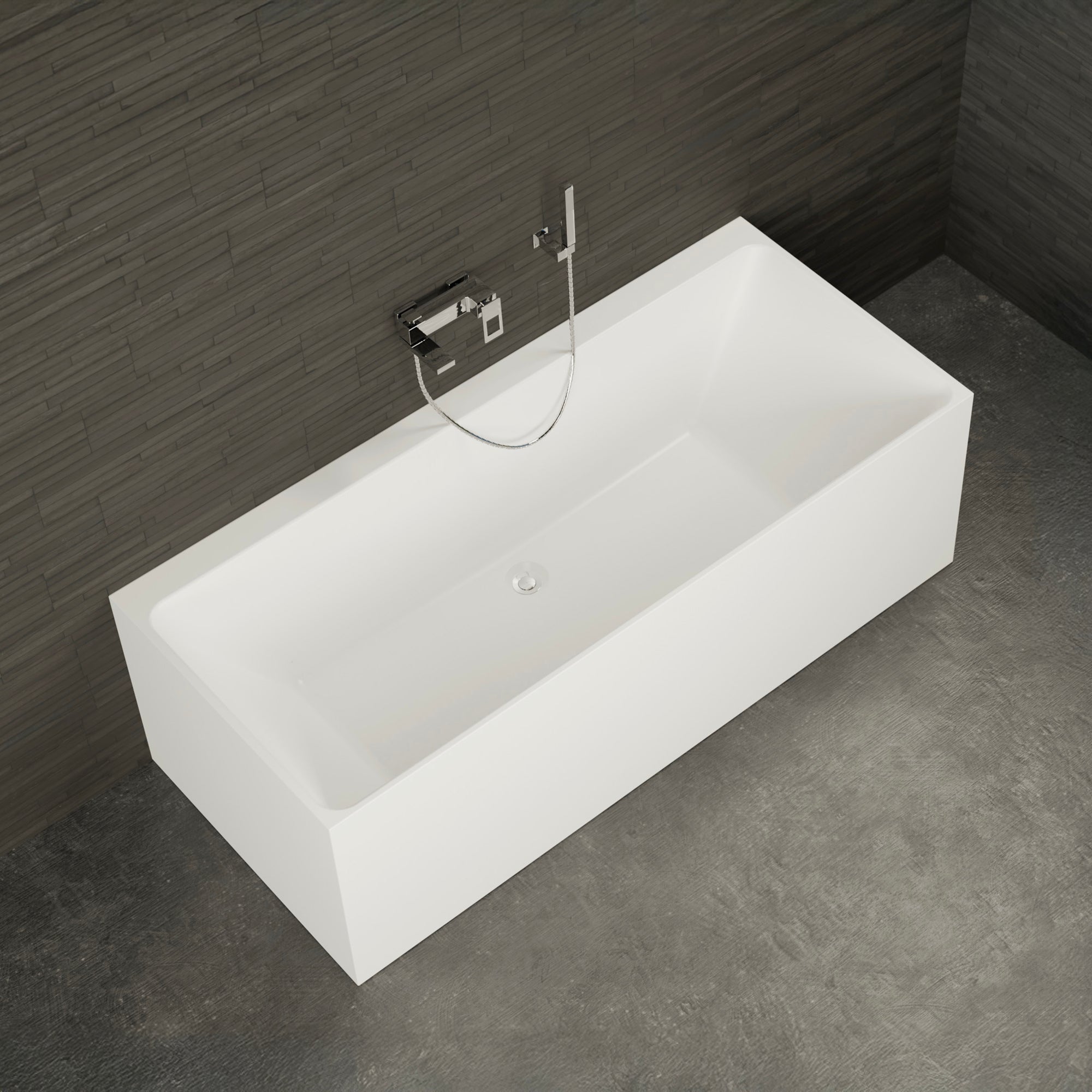 Baignoire Ilot Cobalt 170 blanche 170 x75 x56 cm, by SPALINA - 3