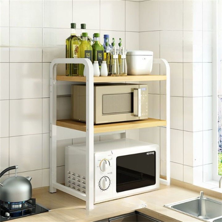 HUOLE Support De Four à Micro-Ondes - Meuble De Rangement Cuisine à 2