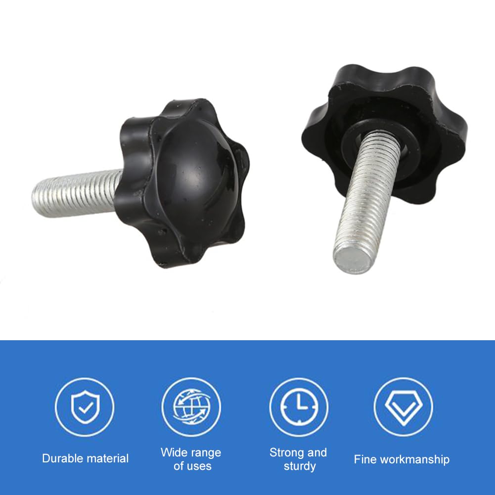 Lot De 4 Vis De Serrage Bouton Grip M8x40mm - Tête Hexagonale - Uxcell NEUF