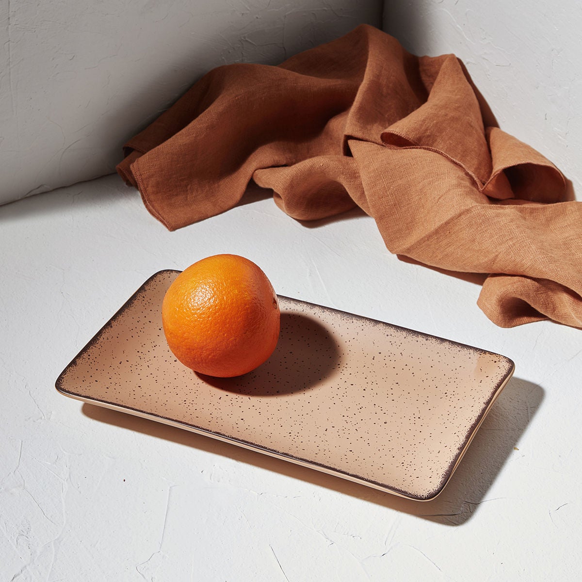Talerz do serwowania 27x16 cm Terra salmon Estia porcelanowy pomarańczowy 1 szt. - 2
