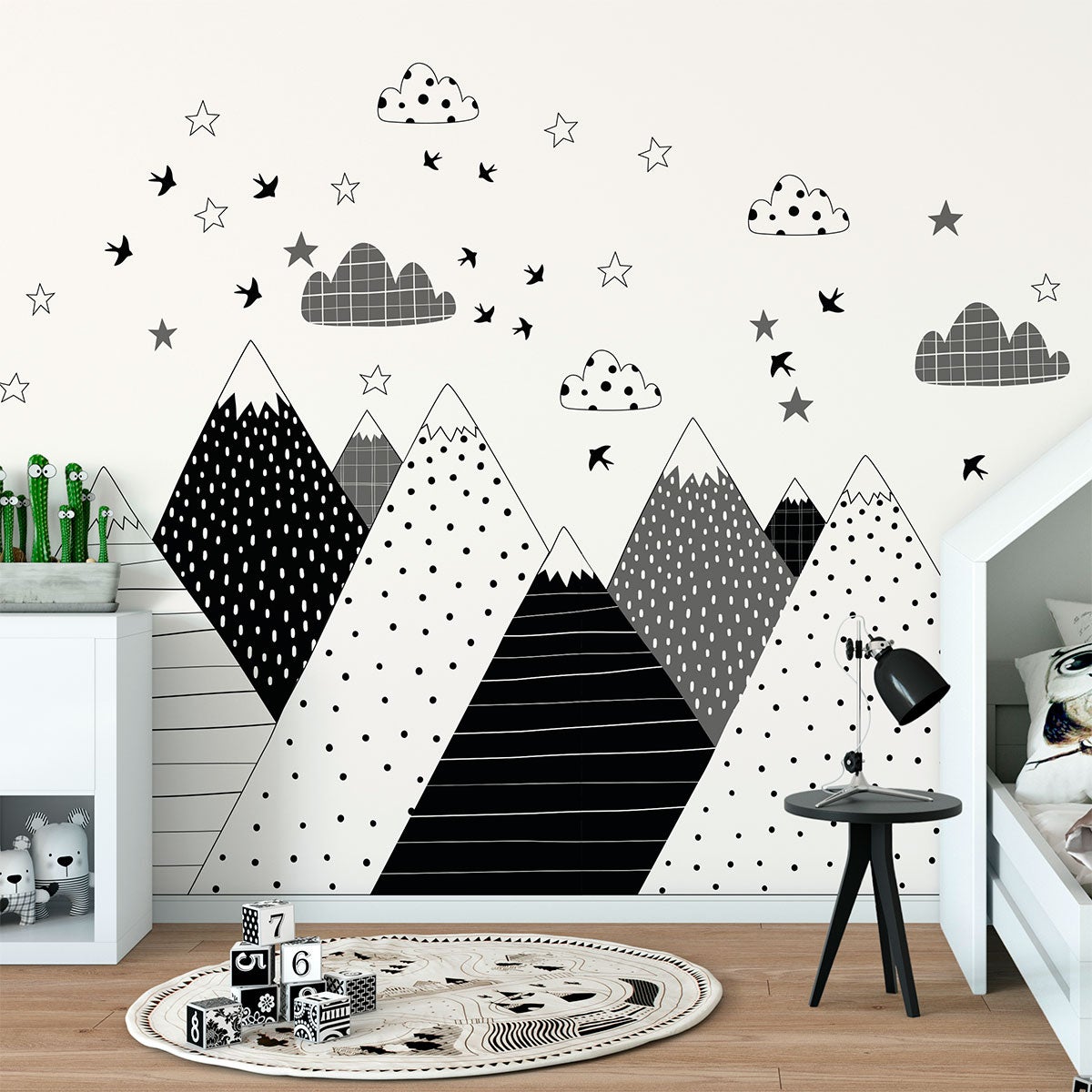 Adesivo bambino di montagna scandinavo saska - Sticker adesivo - adesivi murali - 40x60cm - 7