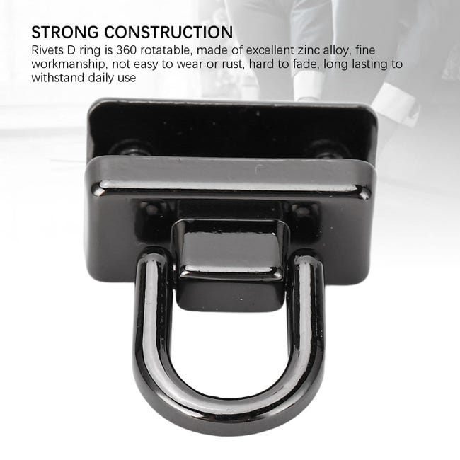 4 Rivetti Ad Anello A D Per Borse In Pelle - Kit Conversione Tracolla - Accessori Fai Da Te - Foto 10