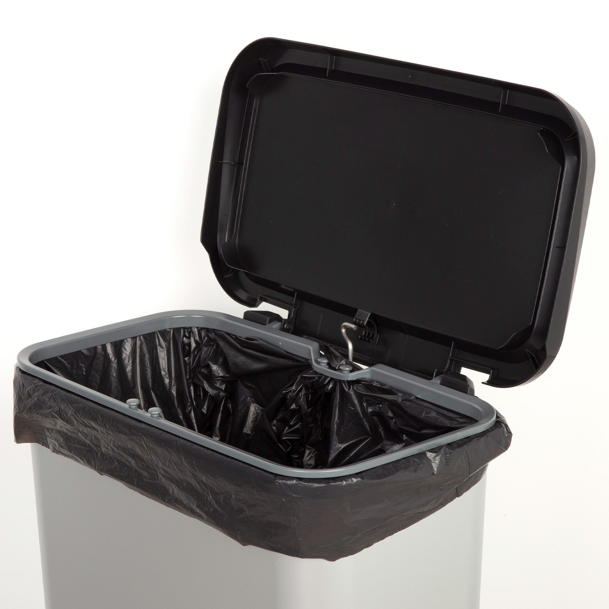 Curver Cubo de basura Compatta 50L metalizado - 5