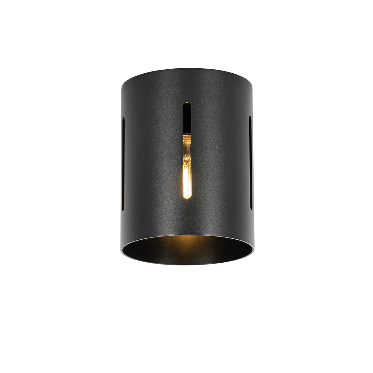 Qazqa designerski plafon - Yana - czarny, max. 40w, kompatybilny z żarówką LED, e27, 13cm oświetlenie wewnętrzne