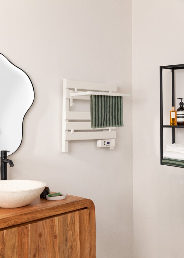 CREATE - WARM TOWEL MINI - Scaldasalviette elettrico da pavimento o da parete 150W