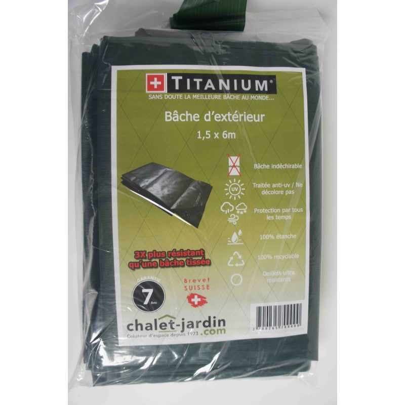 Bâche de protection ultra résistante 1,5x6 m - Vert - 5