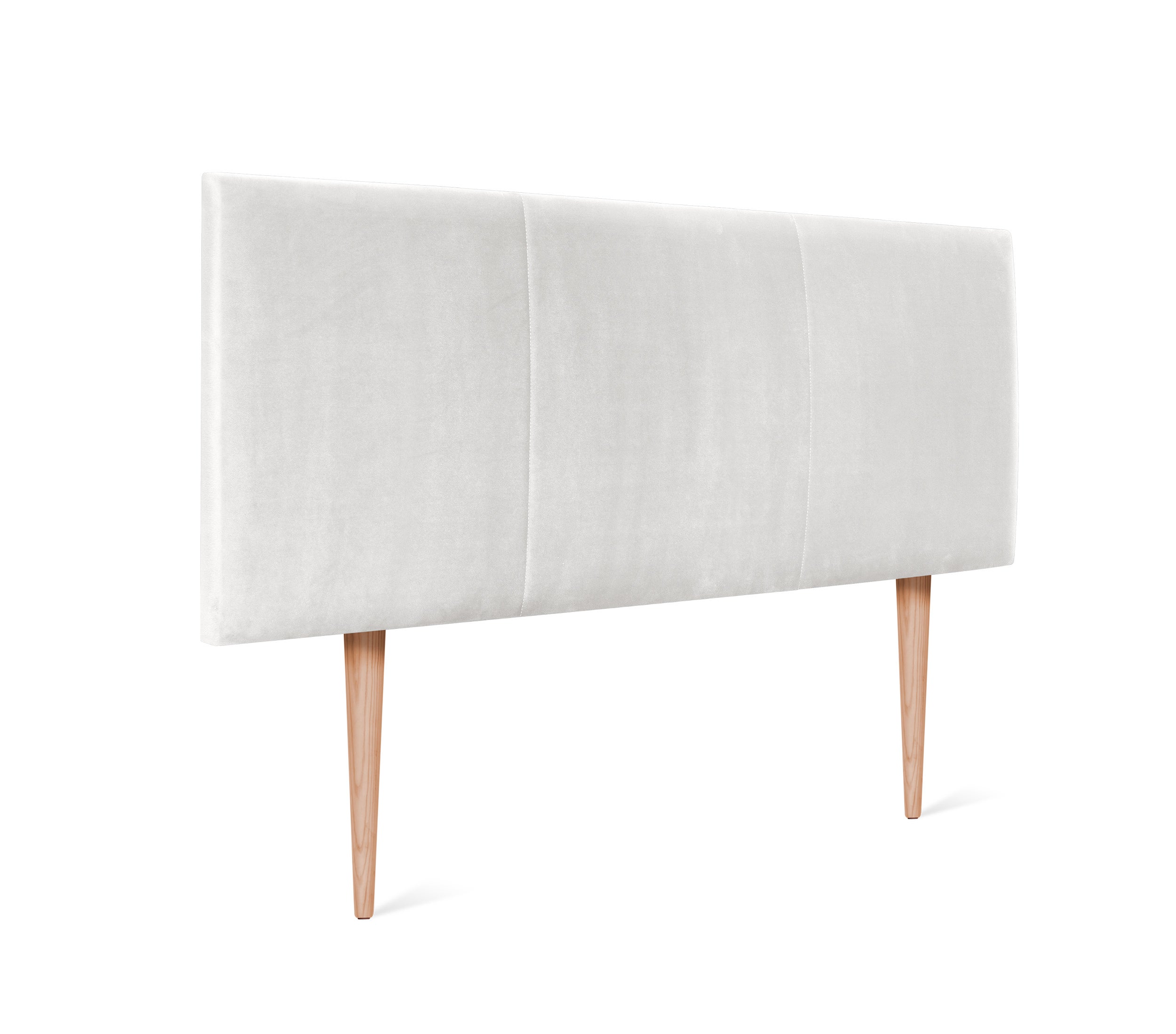 Dhome cabecero terciopelo alta gama modular con patas liso moderno cabezal tapizado cama lujo dormitorio acolchado (terciopelo blanco visón, 95cm)