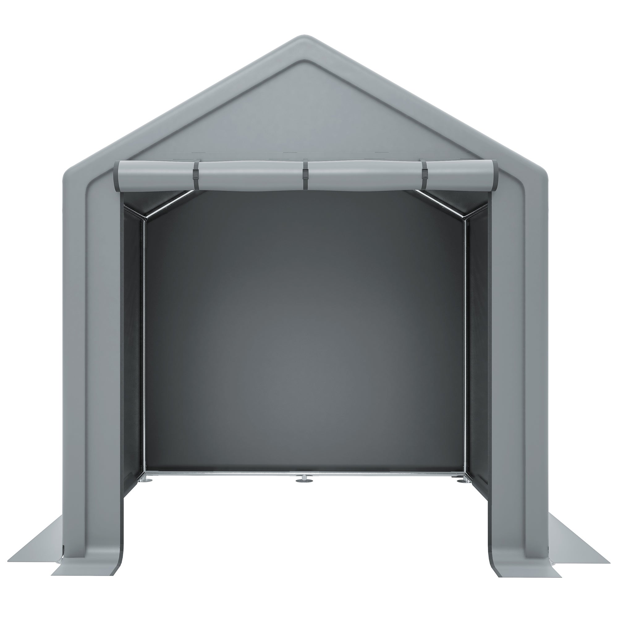 Abri à outils, garage de rangement, 190×170×200 cm, gris foncé - 2