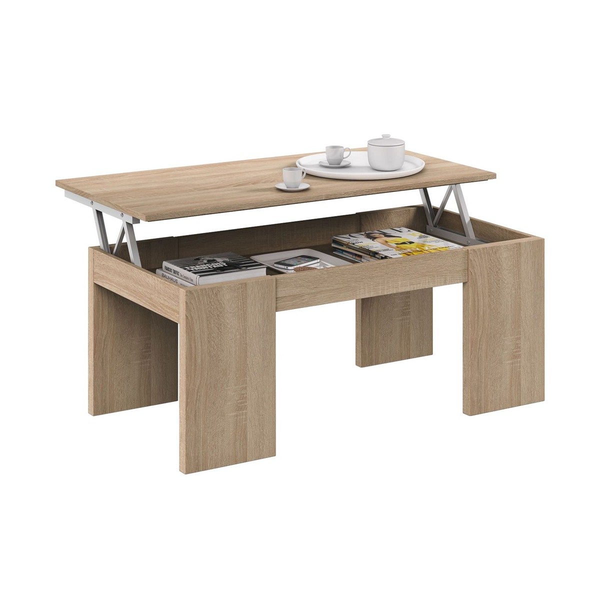 Tavolo Allungabile Tavolino Basso Contenitore Tavolino Salotto Che - Main Image