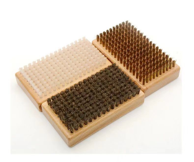 Kit 3 Brosses à Cire Ski/snowboard – Laiton, Nylon, Crin De Cheval – Entretien Complet