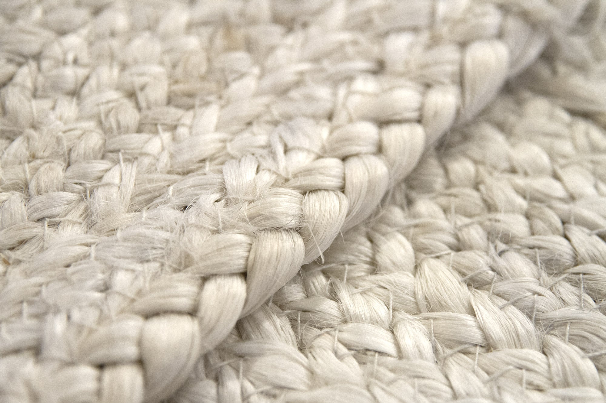 Hamid - Tapis en jute blanc ALHAMBRA 300x250cm - Tapis pour salon, chambre, salle familiale - 7