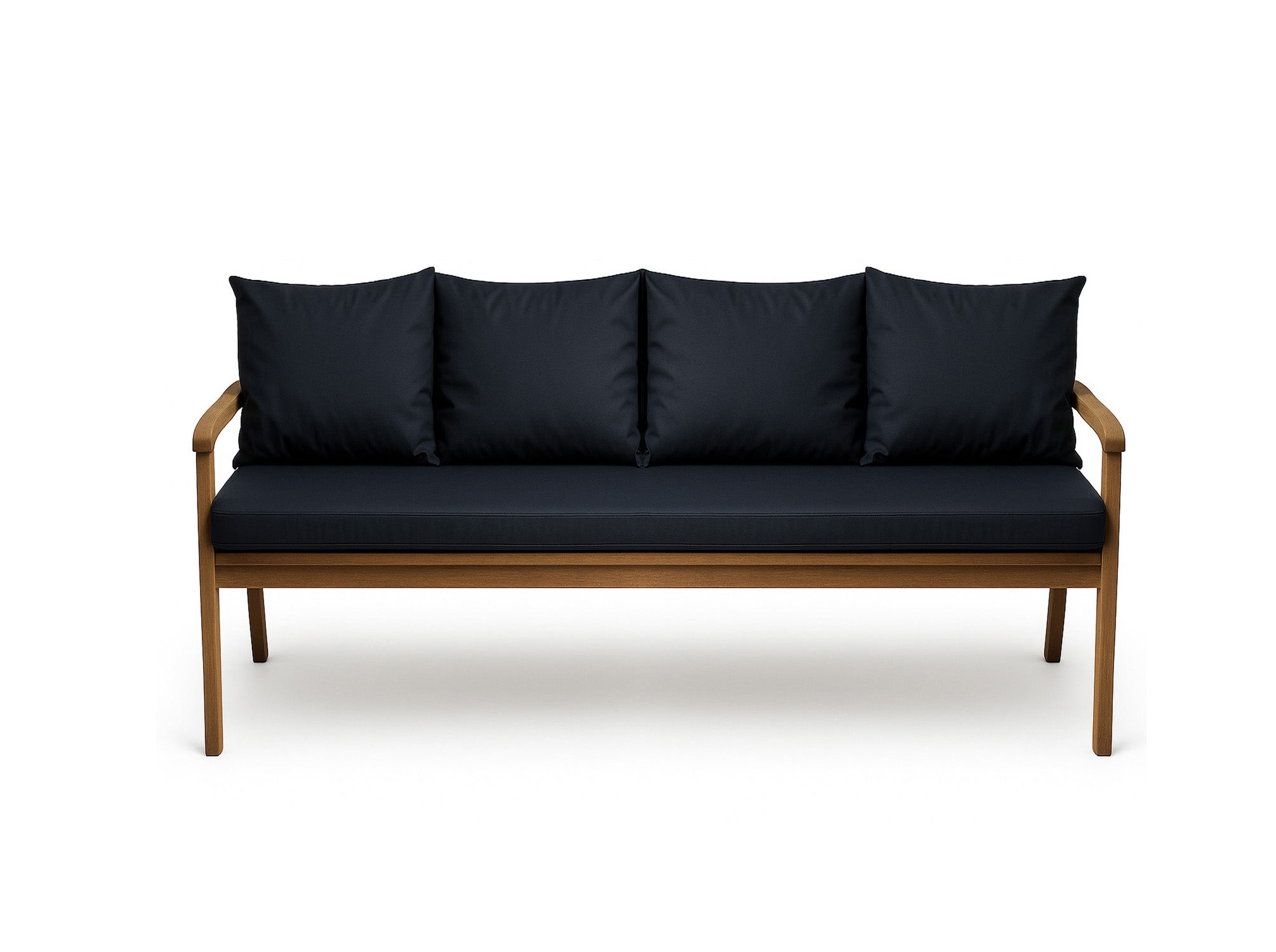 Poduszka ogrodowa na ławkę 170x60x50cm poduszka na meble ogrodowe granatowa, poduszka na balkon taras, poducha ogrodowa na huśtawkę