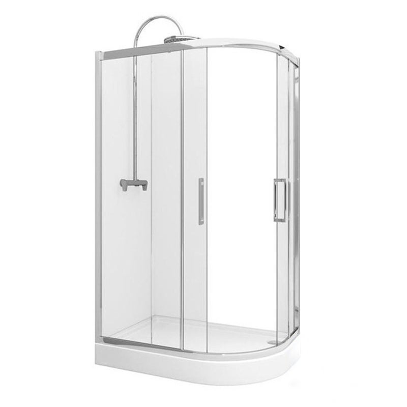 Kabina półokrągła asymetryczna SKIENDI (lewa) z drzwiami dwuczęściowymi 1 szt.