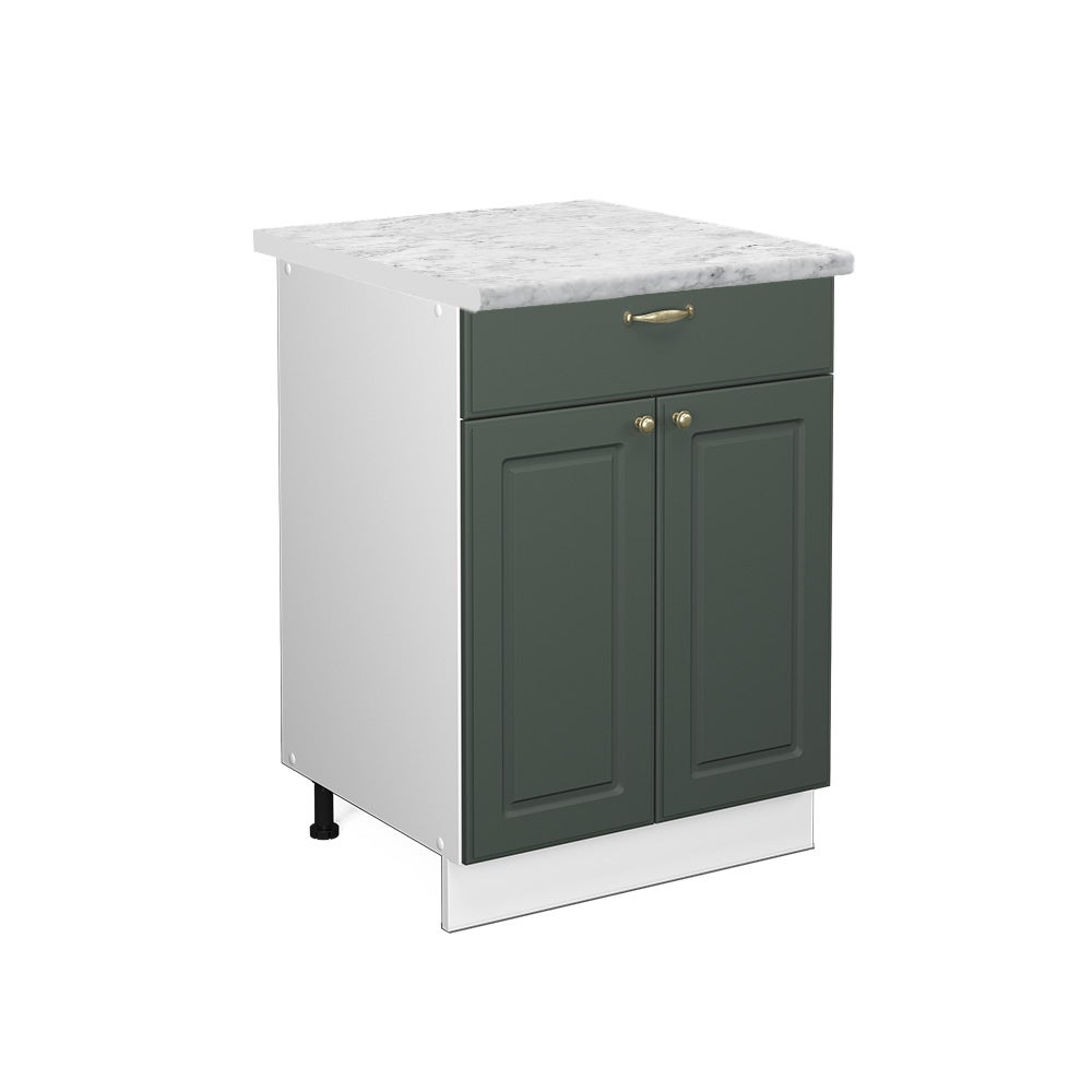 Vicco Szafka dolna do kuchni Fame-Line, Green Gold Country, 60 cm z szufladą, BP Marmur