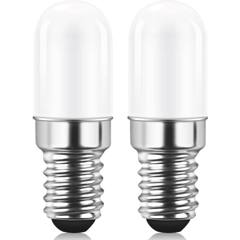 Żarówka LED E14 do lodówki, 1.5W odpowiednik 15W, Biała Ciepła 3000K, Żarówka do Lodówki, Lampy Solnej, Maszyny do Szycia, Zestaw 2 szt.