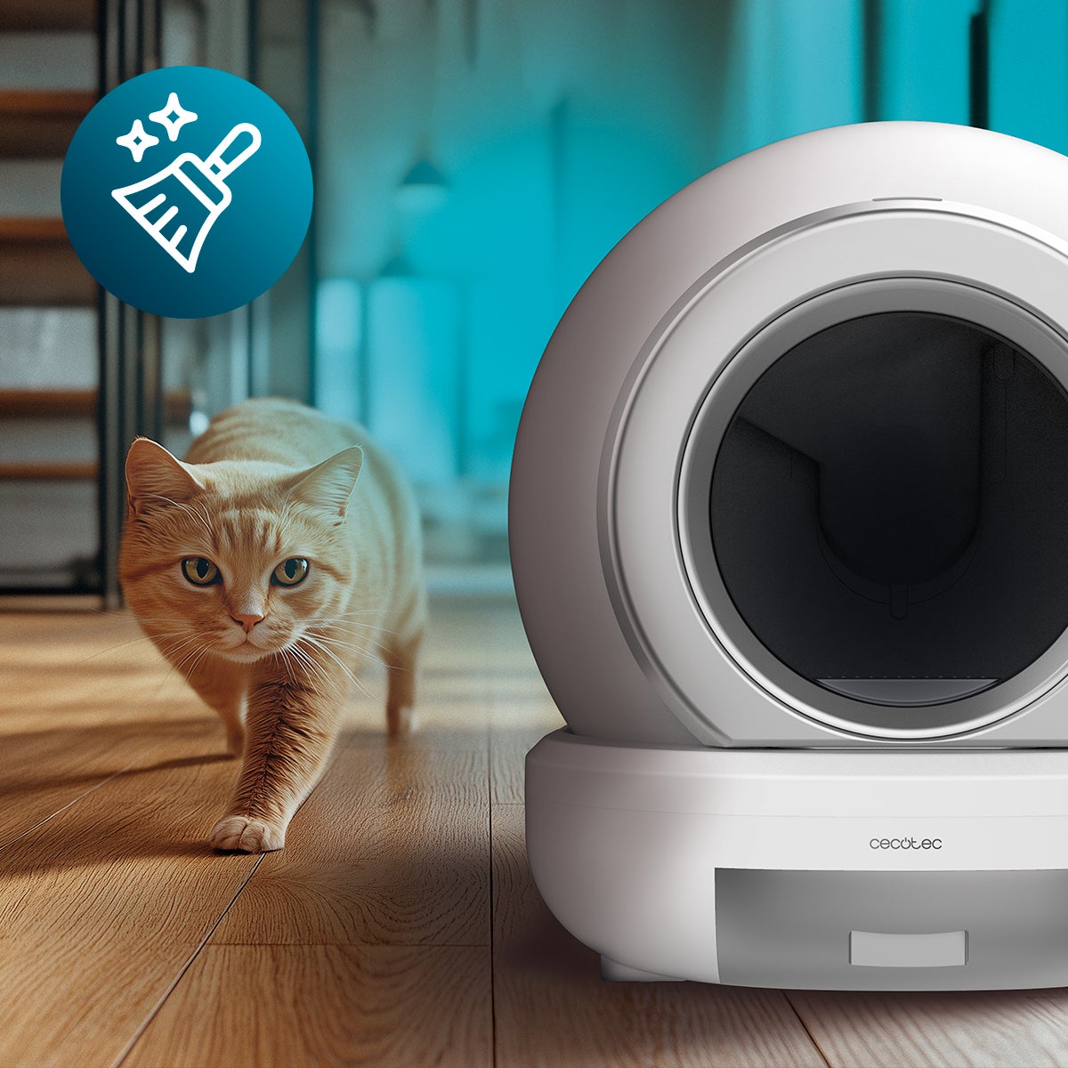 Caixa de areia automática Cecotec Pumba 7000 CleanKitty Compact Connected - 3