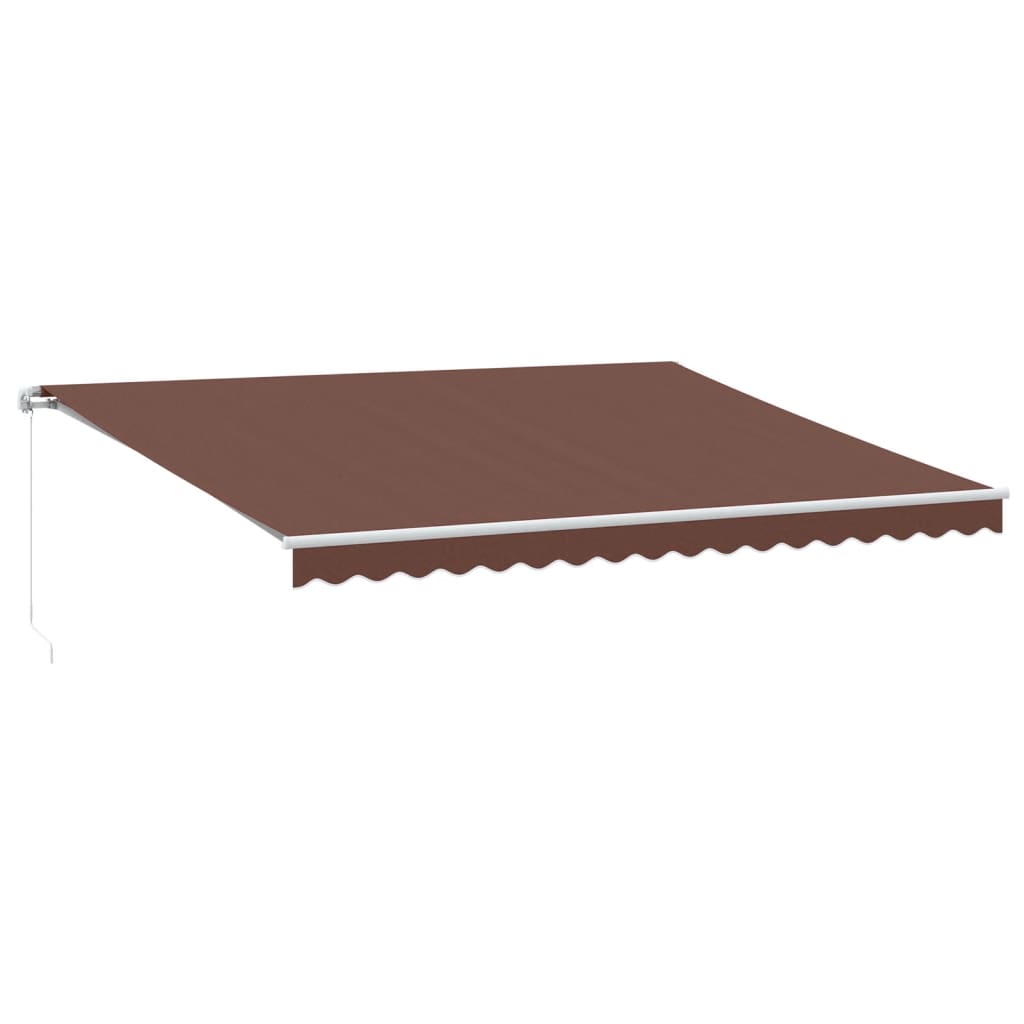VIDAXL - Tenda da Sole Retrattile Manuale con LED 4x3 m Antracite