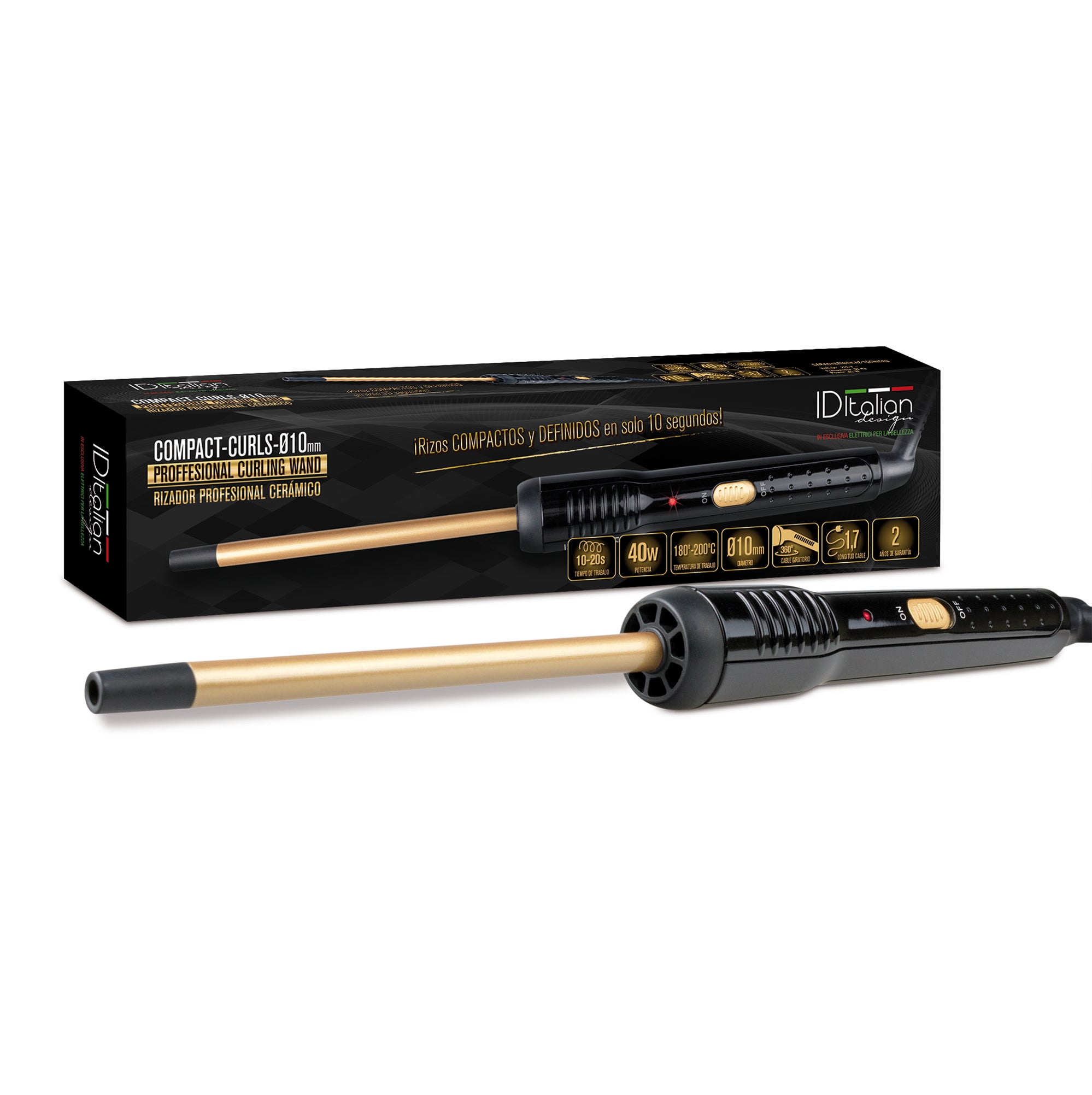 Tenacilla profesional italian design ultracurler negro