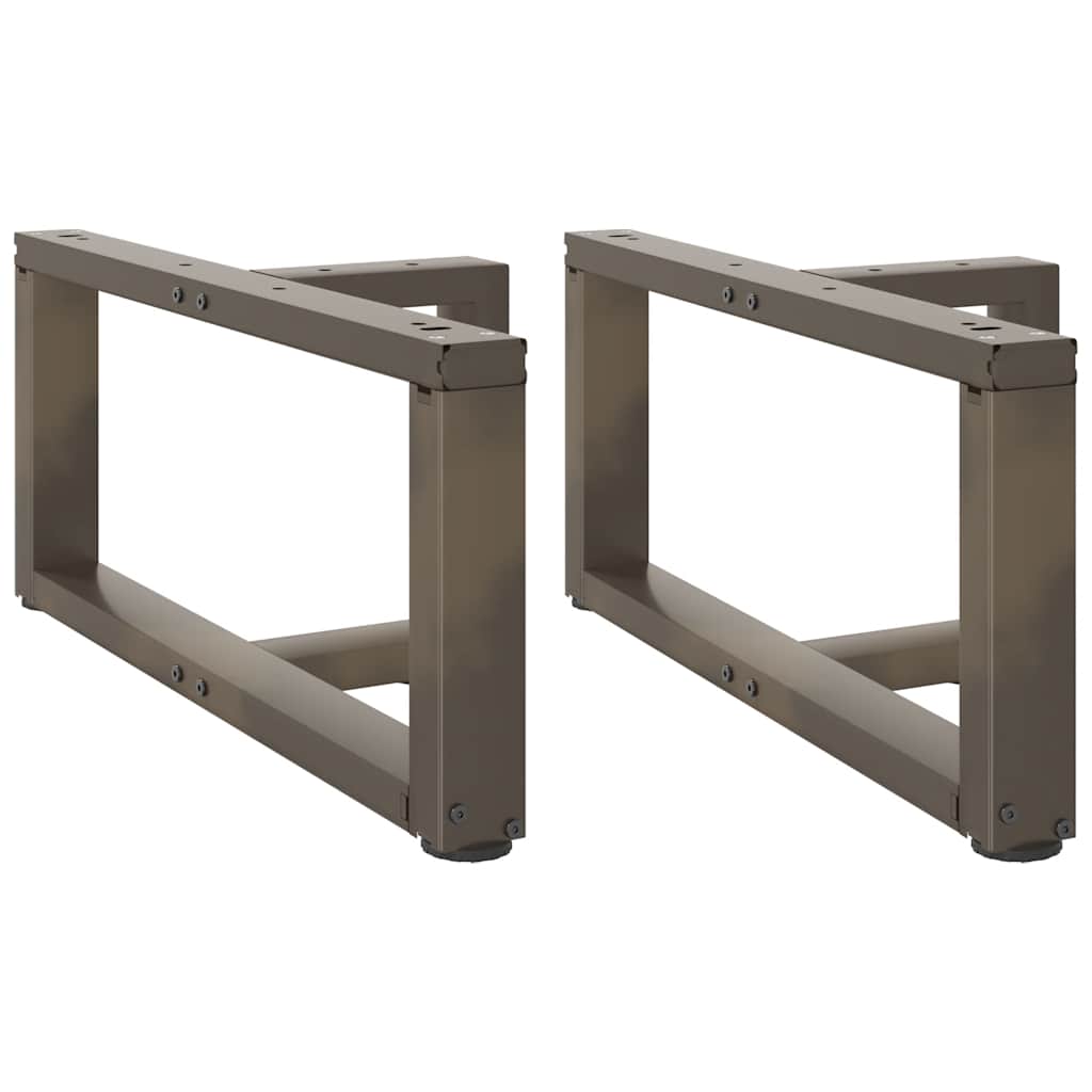Nogi do stolika kawowego w kształcie litery T 2 szt. Czarne 70x25x(30-31) cm Stal vidaXL