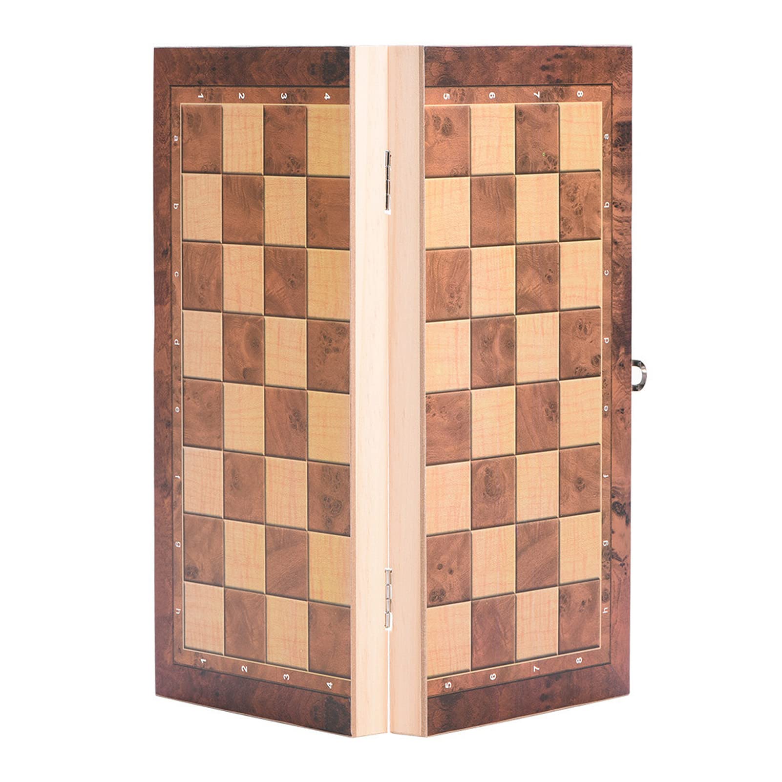 Tekenewbse Echiquier, 29 × 29 cm Jeu D'Échecs en Pliable Echiquier Bois Main Massif, Deluxe Tekenewbse Echiquier, 29 × 29 cm Jeu D'Échecs en Pliable Echiquier Bois Main Massif, Deluxe
