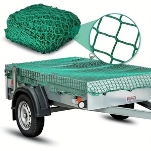Filet De Chargement Polyéthylène 3x2 M - Pour Camion, Remorque, Bateau, Fixation De Bagages